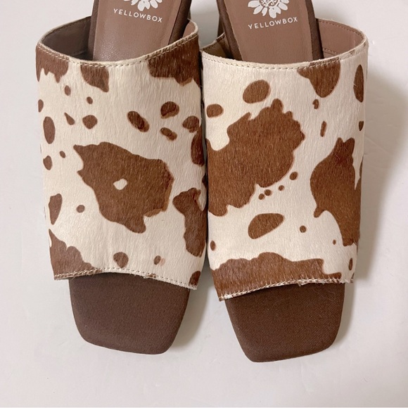 NEW Yellowbox Cataline Cow Hair Heel Size 7.5 - Picture 5 of 14